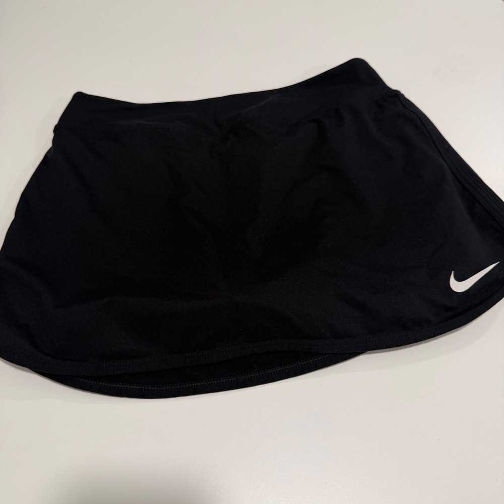 Nike Dri-FIT Tennis Skirt Black Athletic Skort 728777-010 Small